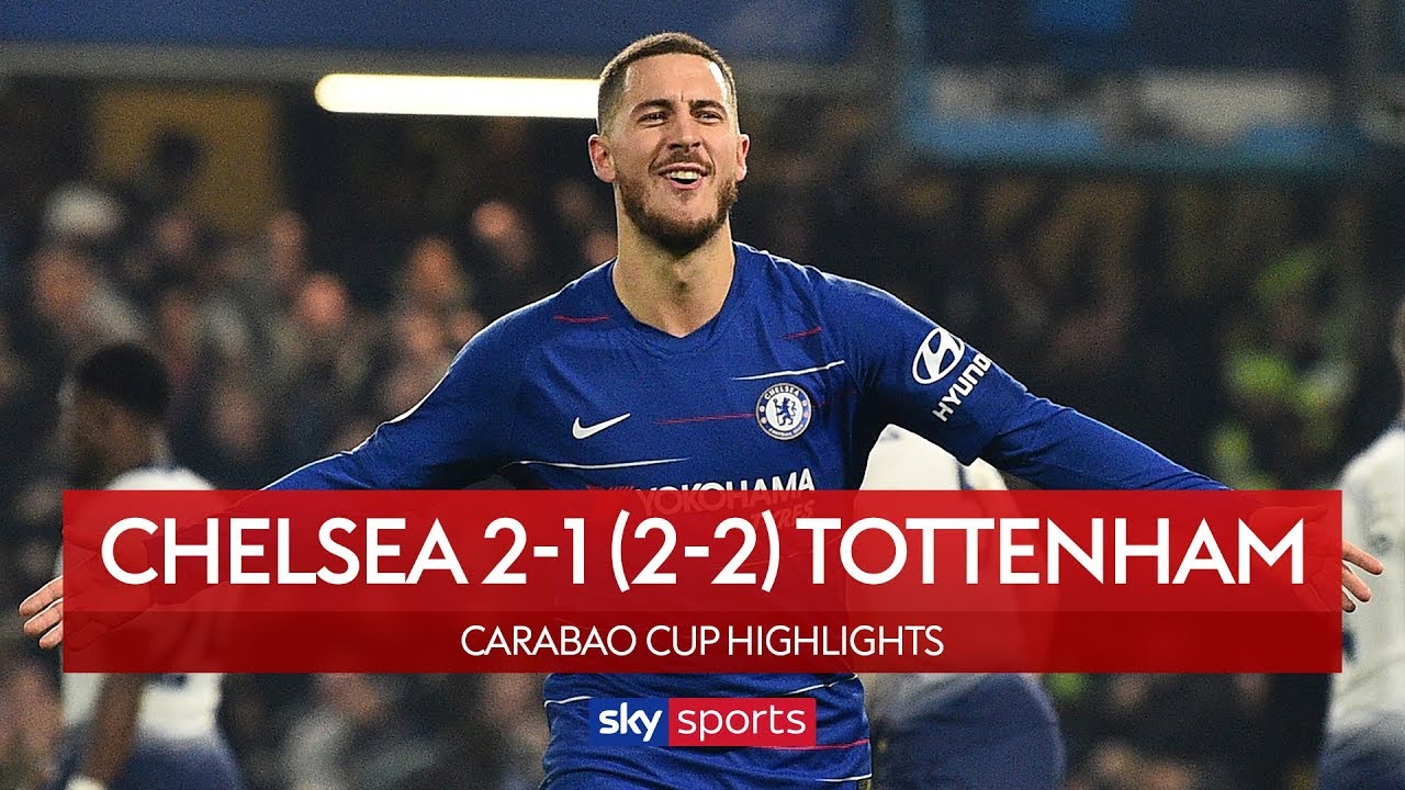 Chelsea win 4-2 on penalties! | Chelsea 2-1 (2-2) Tottenham | Carabao Cup Semi-Final | Highlights